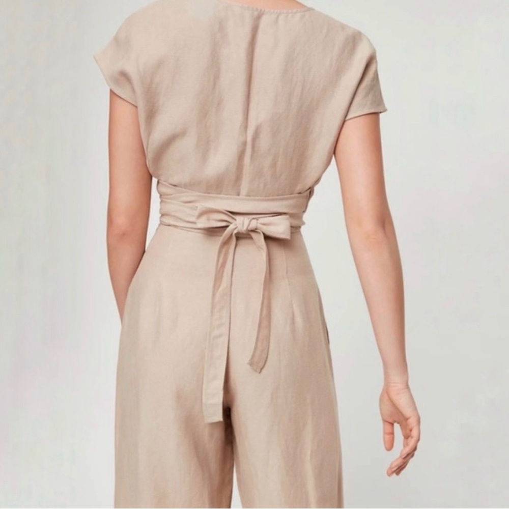 ARITZIA Wilfred Cairo Brax Linen Jumpsuit US 0 - Picture 2 of 11
